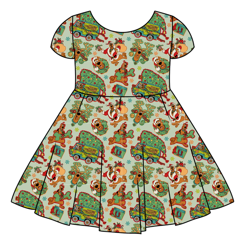 Christmas Mystery Honey Twirl Dress - Bamboo - Pre Order - Christmas Special