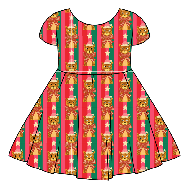 Festive & Fierce Honey Twirl Dress - Bamboo - Pre Order - Christmas Special