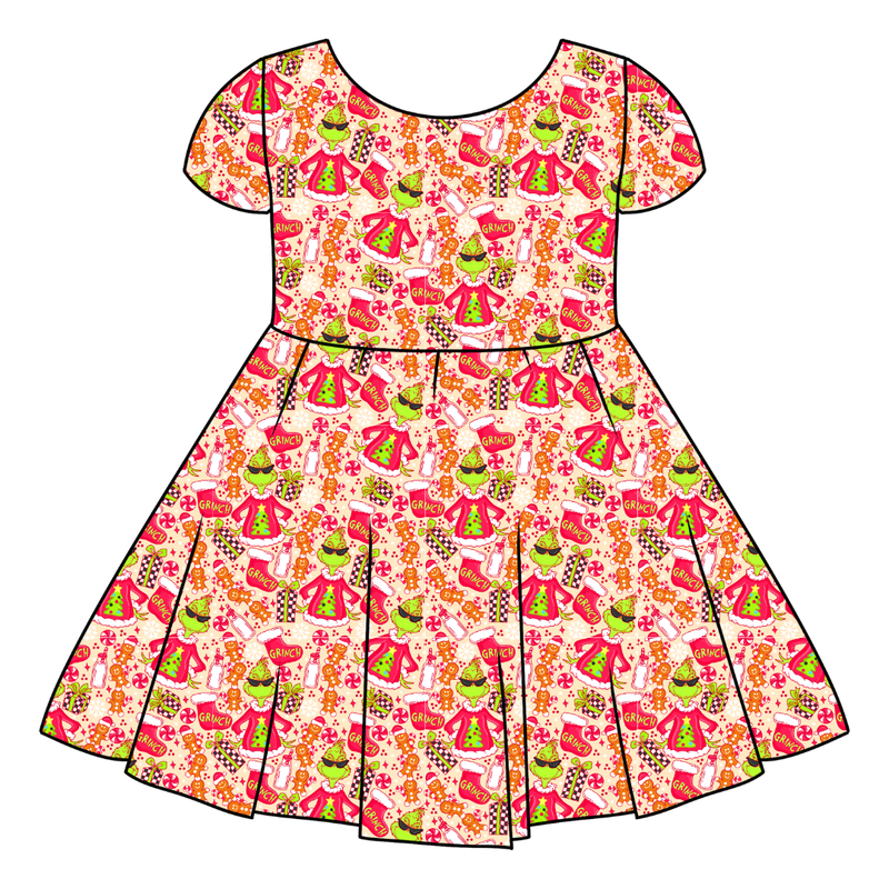 Baking Spirits Bright Honey Twirl Dress - Bamboo - Pre Order - Christmas Special