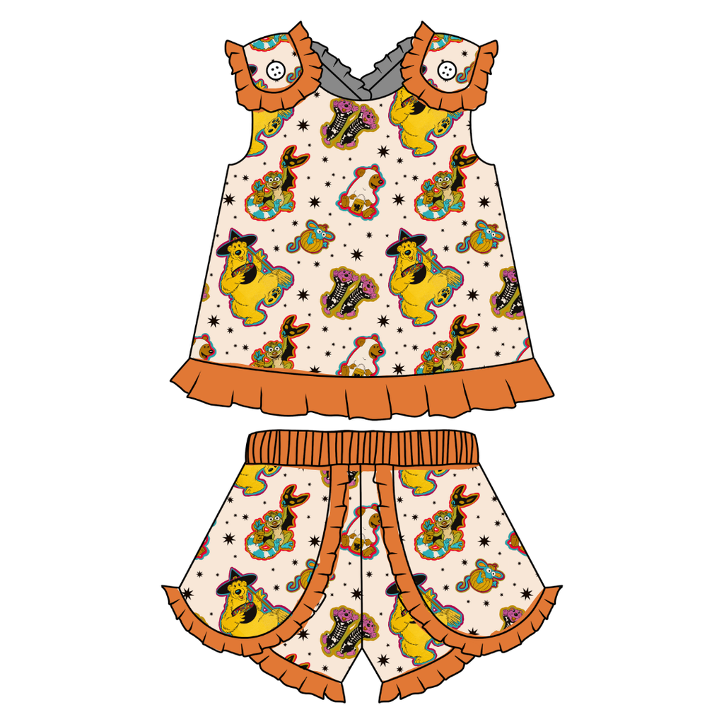 Halloween Bear - Evie Tulip Short Set Knit - PRE ORDER