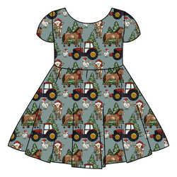Farmhouse Christmas Honey Twirl Dress - Bamboo - Pre Order - Christmas Special