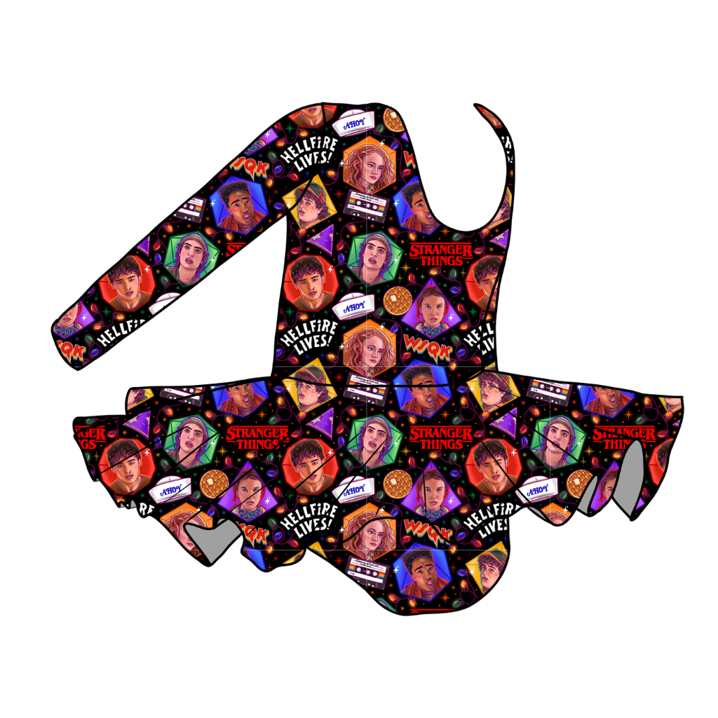 Upside Down Night - Hope Long Sleeve Skirted Leotard Knit - PRE ORDER