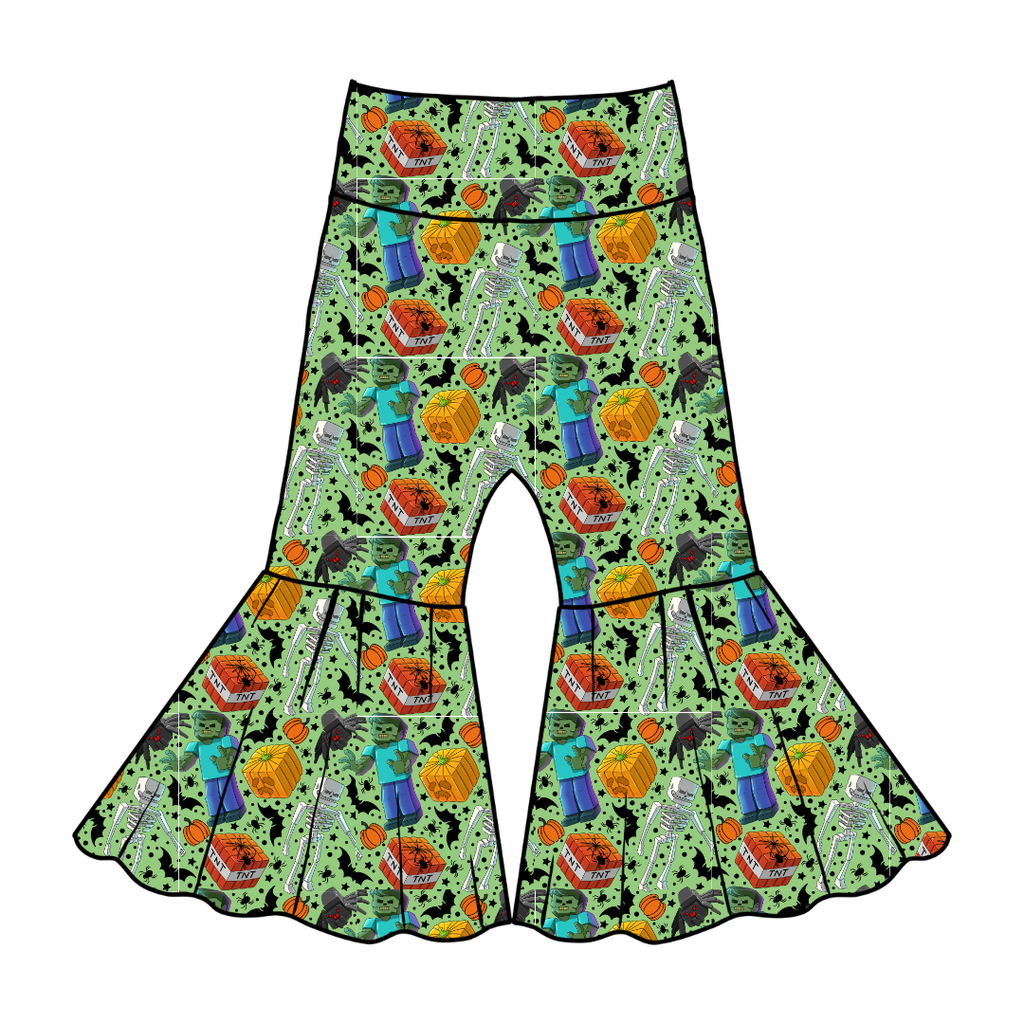 Pixel Pumpkin Patch - Mirage Knit Flares - PRE ORDER