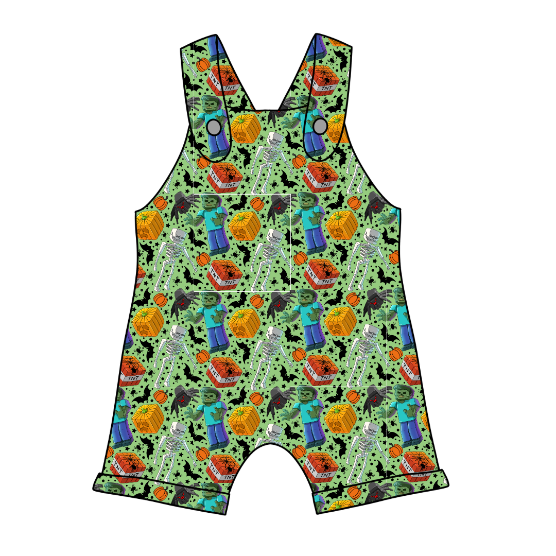 Pixel Pumpkin Patch - Coop Tank Romper Knit - PRE ORDER