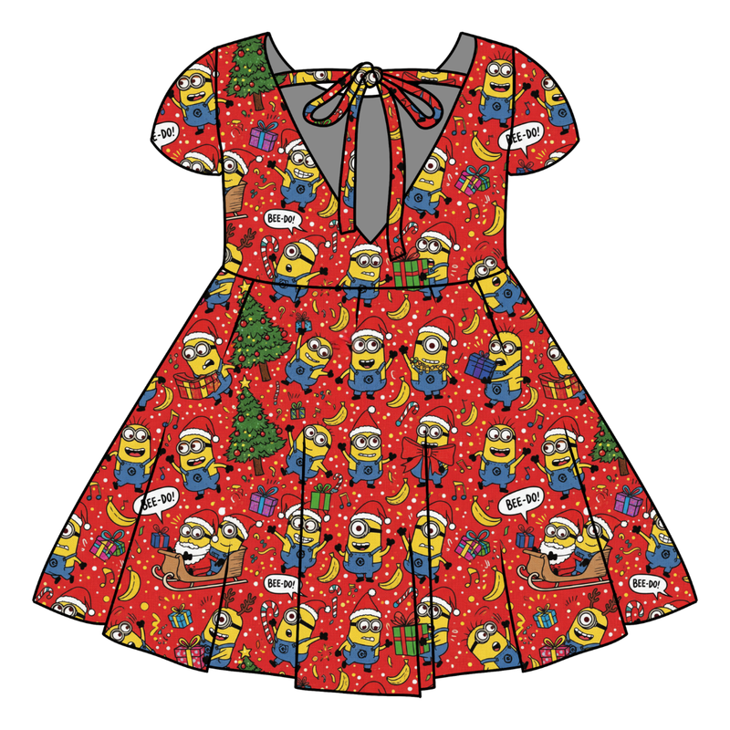 Holiday Shenanigans Honey Twirl Dress - Bamboo - Pre Order - Christmas Special