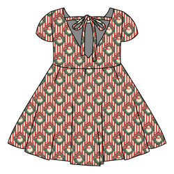 Candy Cane Lane Honey Twirl Dress - Bamboo - Pre Order - Christmas Special