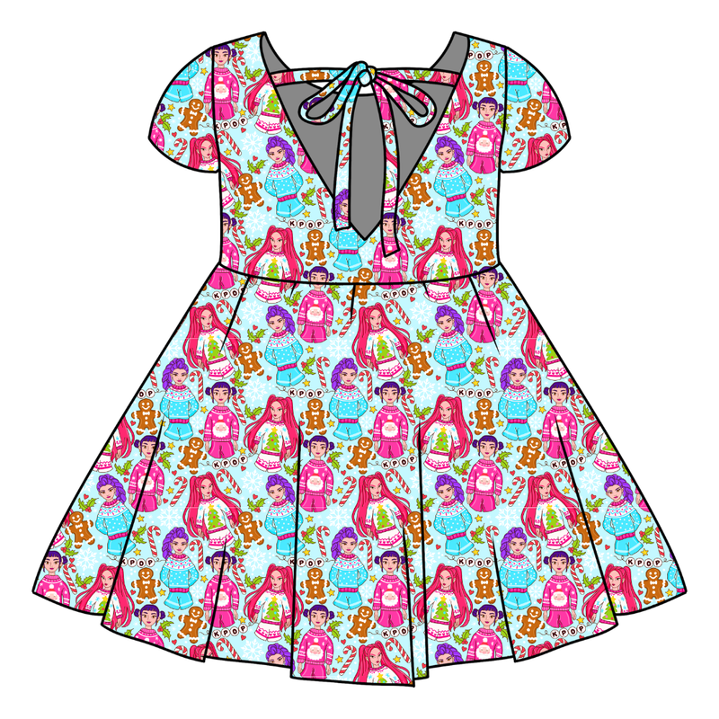 Holiday Pop Honey Twirl Dress - Bamboo - Pre Order - Christmas Special