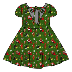 Cozy Cabin Christmas Honey Twirl Dress - Bamboo - Pre Order - Christmas Special