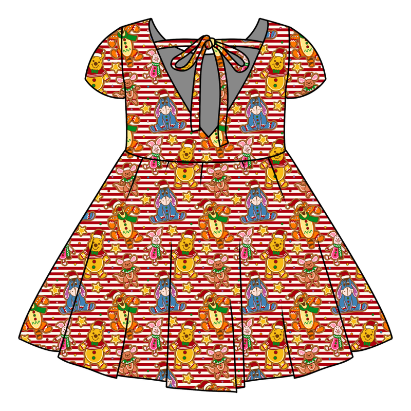 Hunny Acre Cookies Honey Twirl Dress - Bamboo - Pre Order - Christmas Special