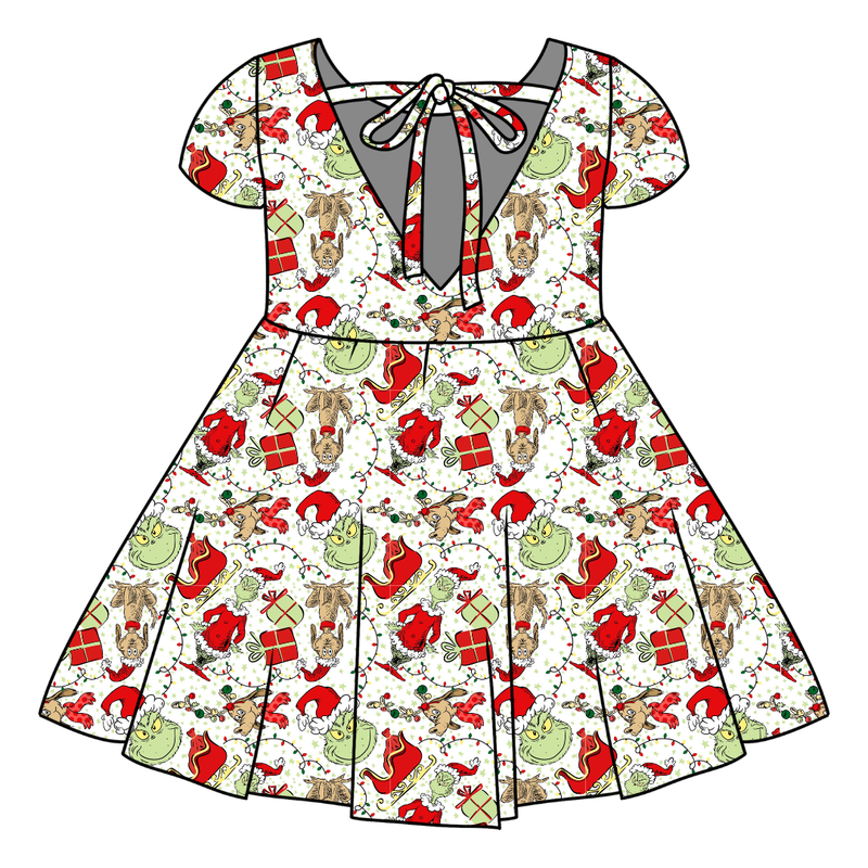 Mistle Toe & Mischief Honey Twirl Dress - Bamboo - Pre Order - Christmas Special