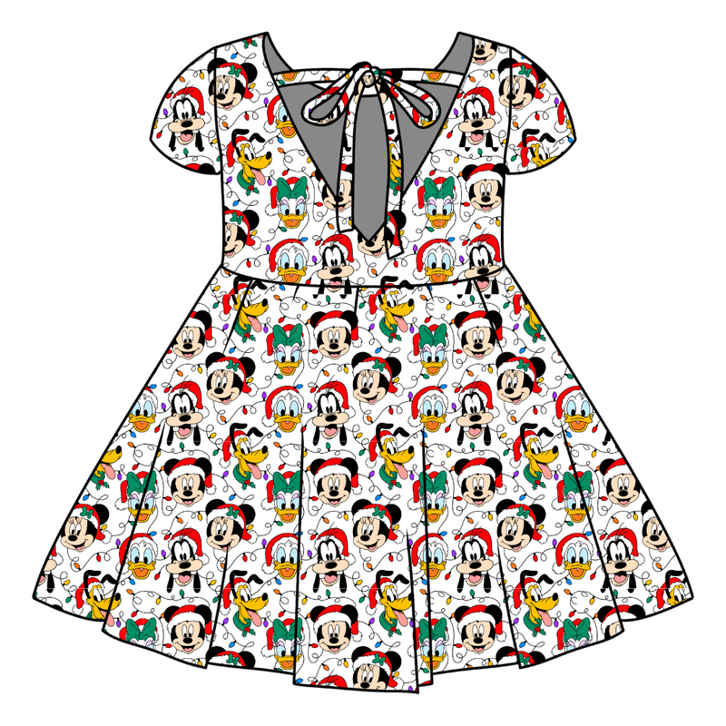 Jolly Holiday Crew Honey Twirl Dress - Bamboo - Pre Order - Christmas Special