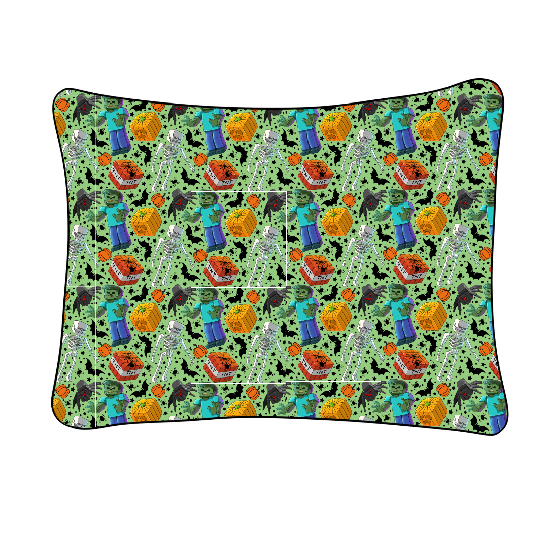 Pixel Pumpkin Patch Pillowcase Bamboo - PRE ORDER