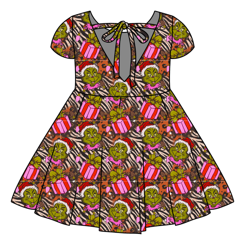 Pretty Mean Christmas Honey Twirl Dress - Bamboo - Pre Order - Christmas Special