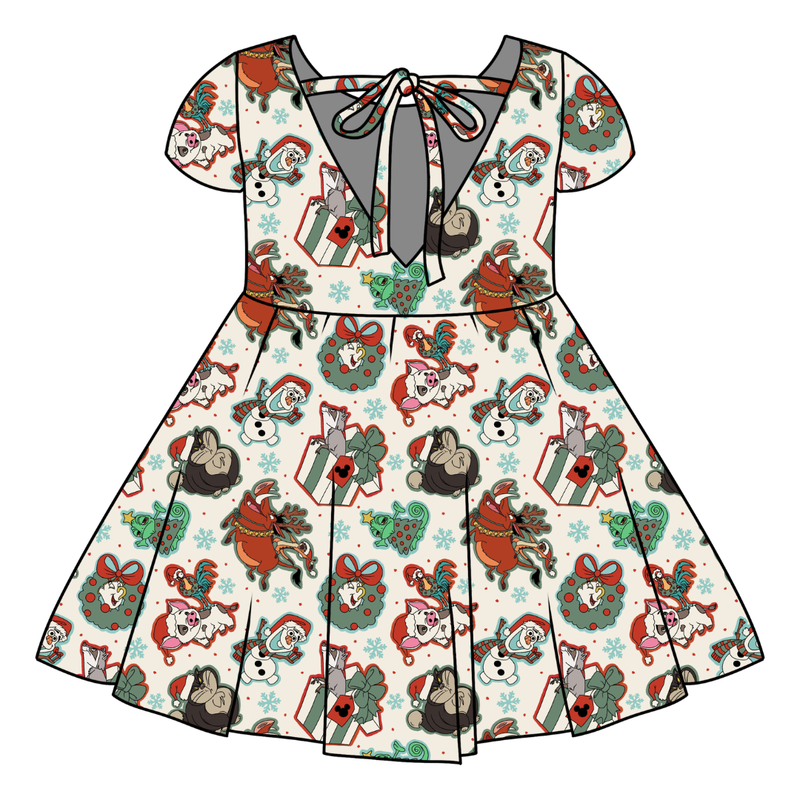 Christmas Sidekicks Honey Twirl Dress - Bamboo - Pre Order - Christmas Special