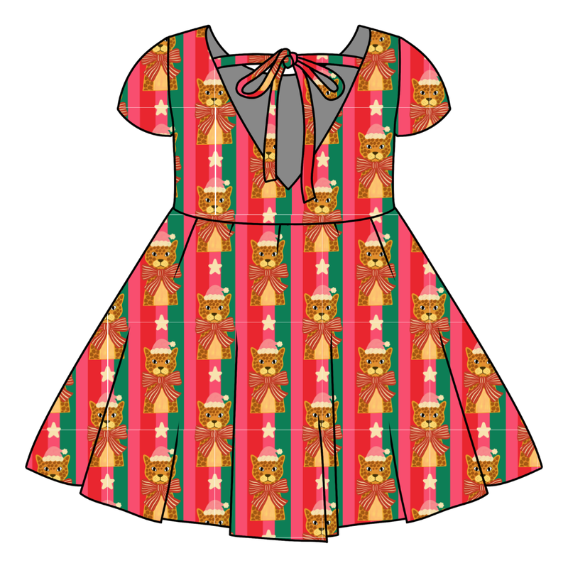Festive & Fierce Honey Twirl Dress - Bamboo - Pre Order - Christmas Special