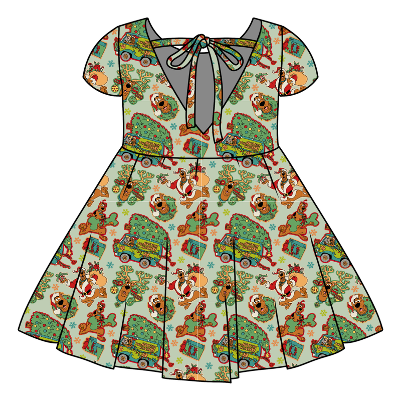 Christmas Mystery Honey Twirl Dress - Bamboo - Pre Order - Christmas Special