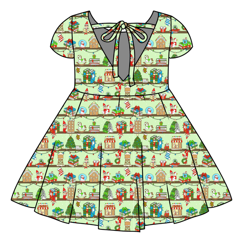 Holiday Hide & Seek Honey Twirl Dress - Bamboo - Pre Order - Christmas Special