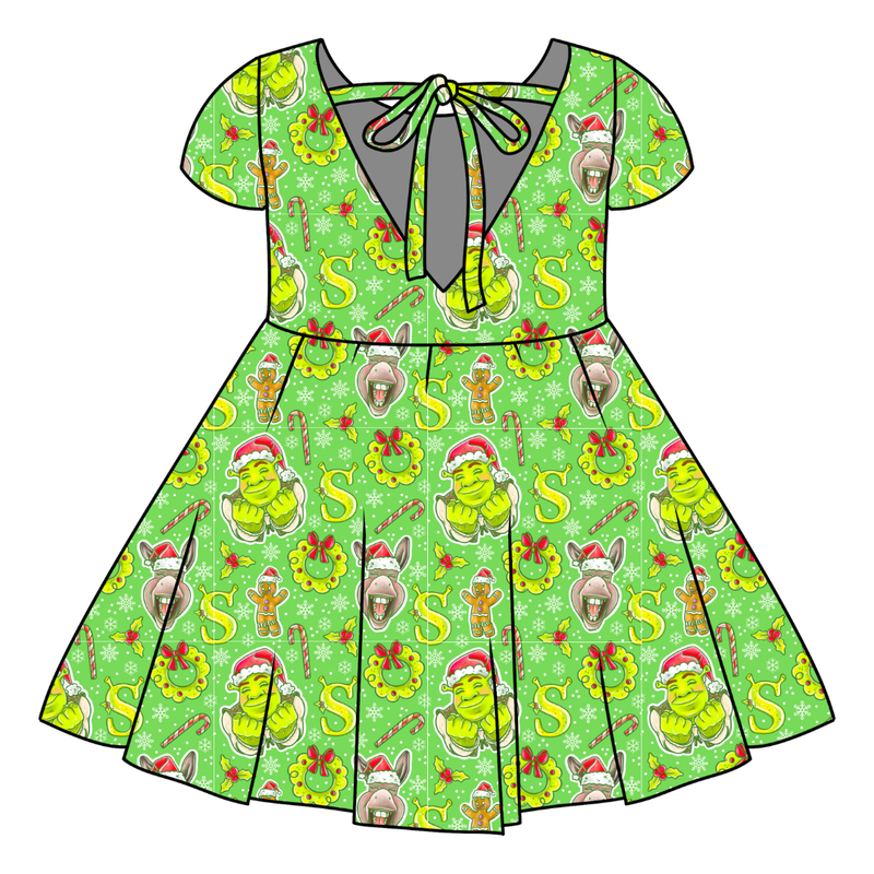 Swamp Bells Honey Twirl Dress - Bamboo - Pre Order - Christmas Special