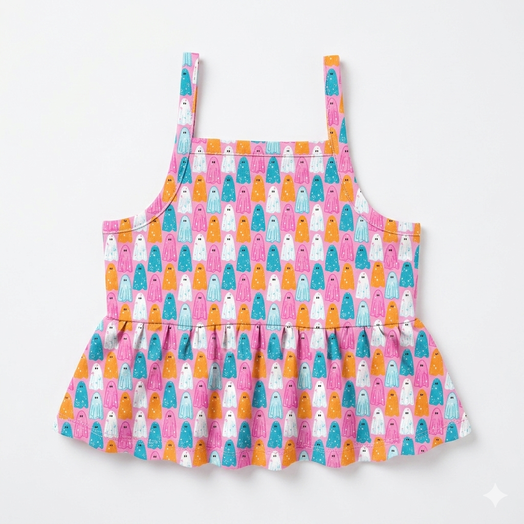 Candy Corn Cuties - Tootsie Peplum Tank Knit - PRE ORDER