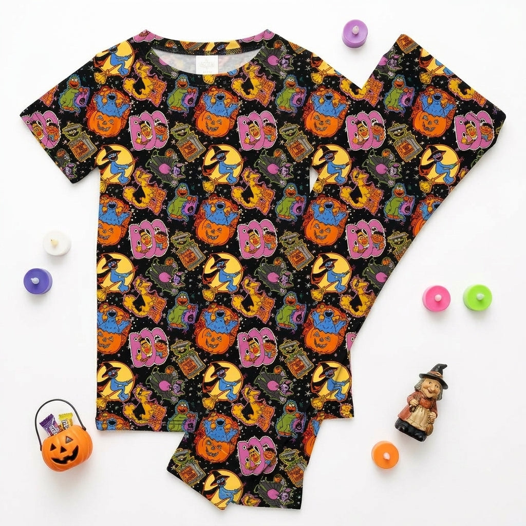 Trick Or Treat Street Cozy Bamboo Short Sleeve Pants Set - PRE ORDER