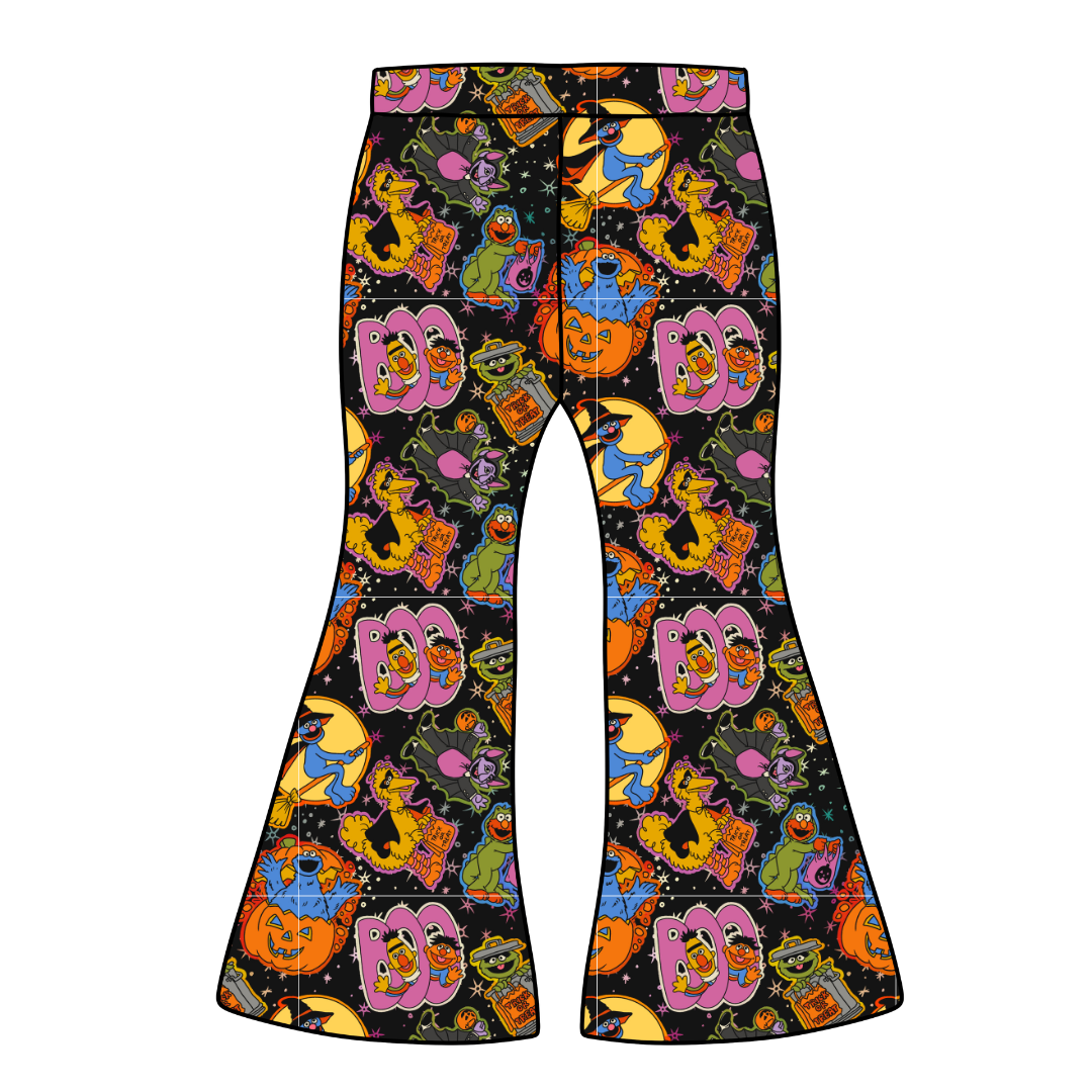 Trick Or Treat Street Mod Adult Flare Bamboo Pants - Pre Order