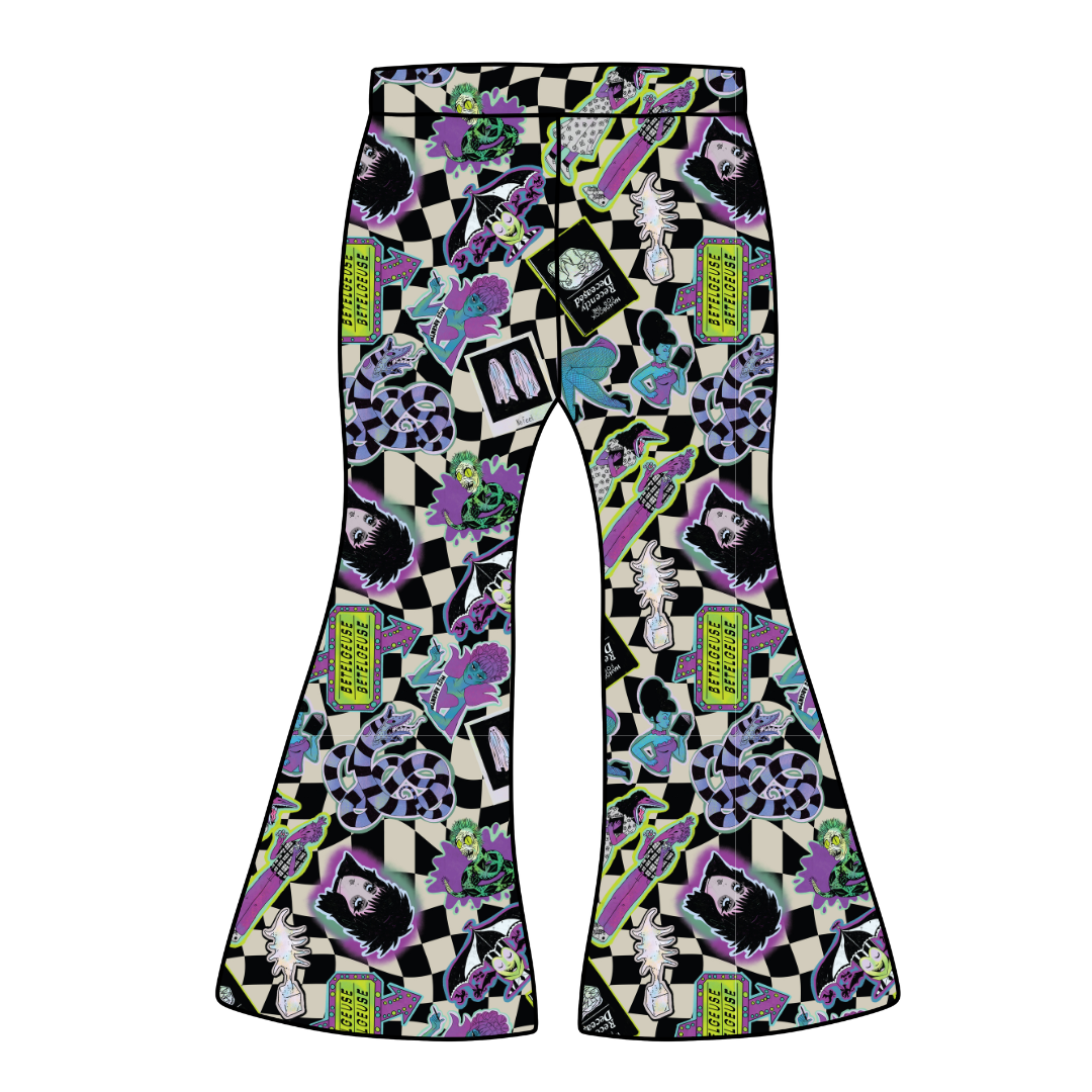 Strange Mod Adult Flare Bamboo Pants - Pre Order