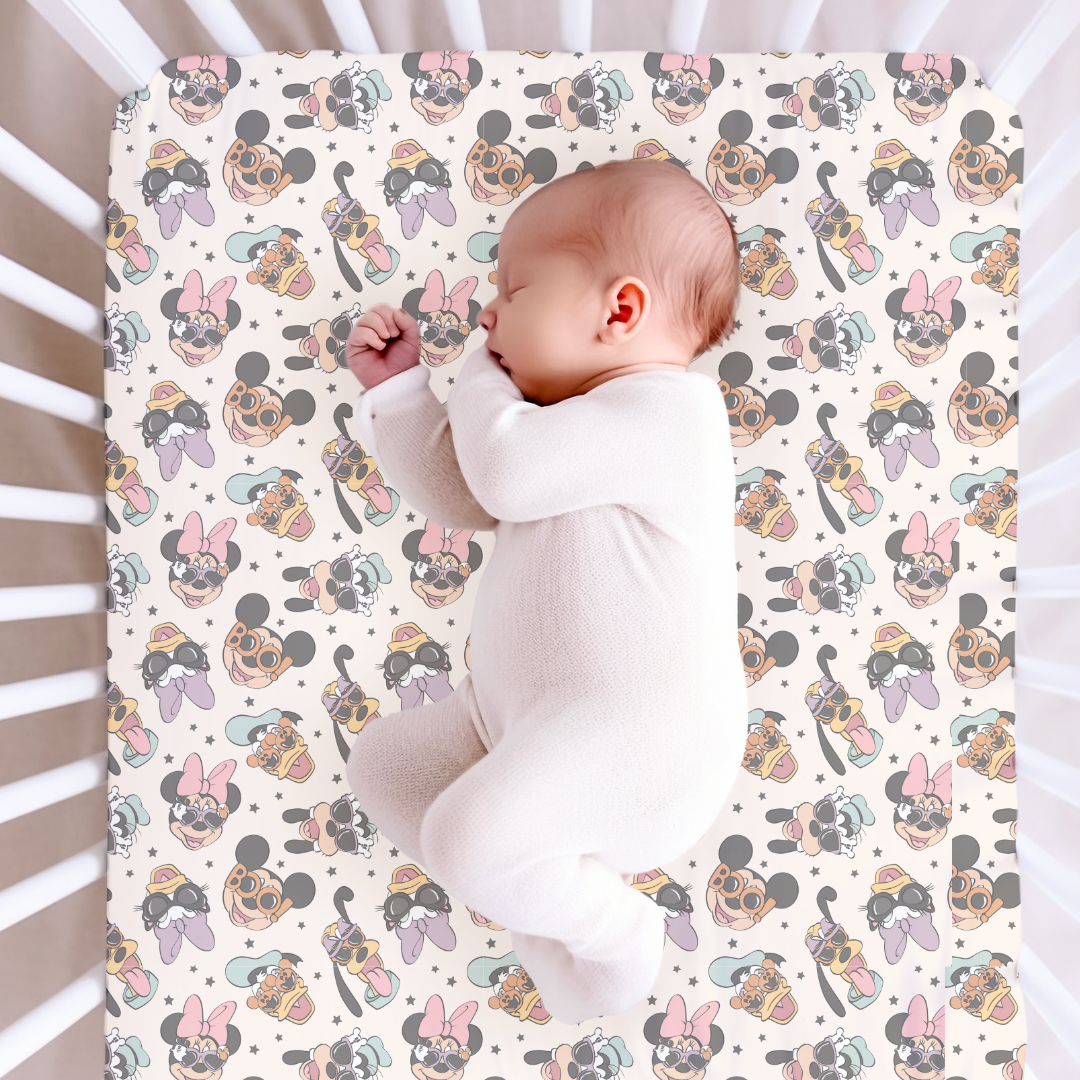 Spooky Cute Crew Fitted Sheet Bamboo - PRE ORDER
