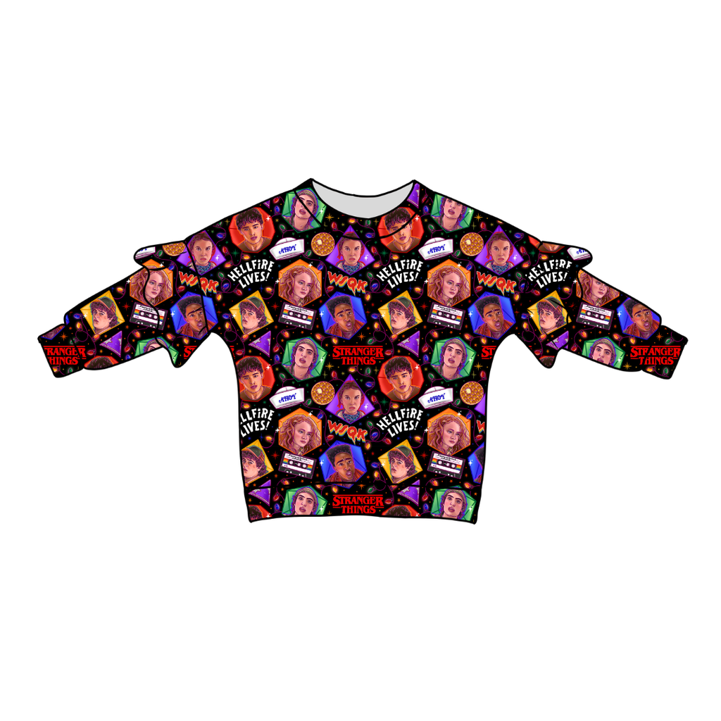 Upside Down Night - Lillie Ruffle Sweater Bamboo - PRE ORDER
